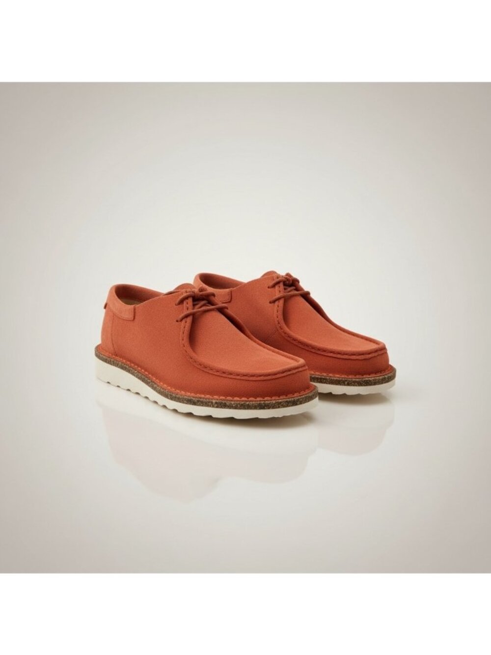 Birkenstock Suede Delano Lace Up Shoe Moccasin Coral Women's EU 38 US 7 N NIB